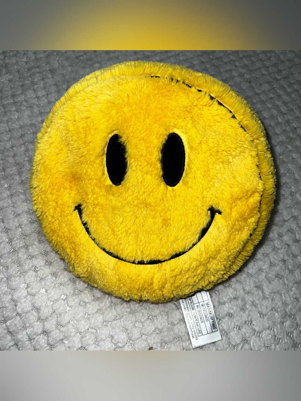 (NWOT) Warmies Smiley Face Microwavable Weighted Plush Hot Pack/Cold Pack
